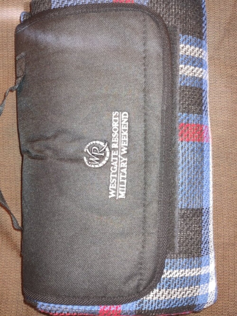NEW Westgate Resors Military Weekend Foldable Outdoor Picnic Plaid Blanket